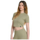Target Γυναικεία κοντομάνικη μπλούζα Rib Viscose Crop Top